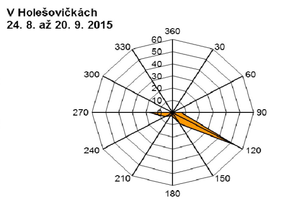 V Holešovičkách - 09.2015 - větrná růžice